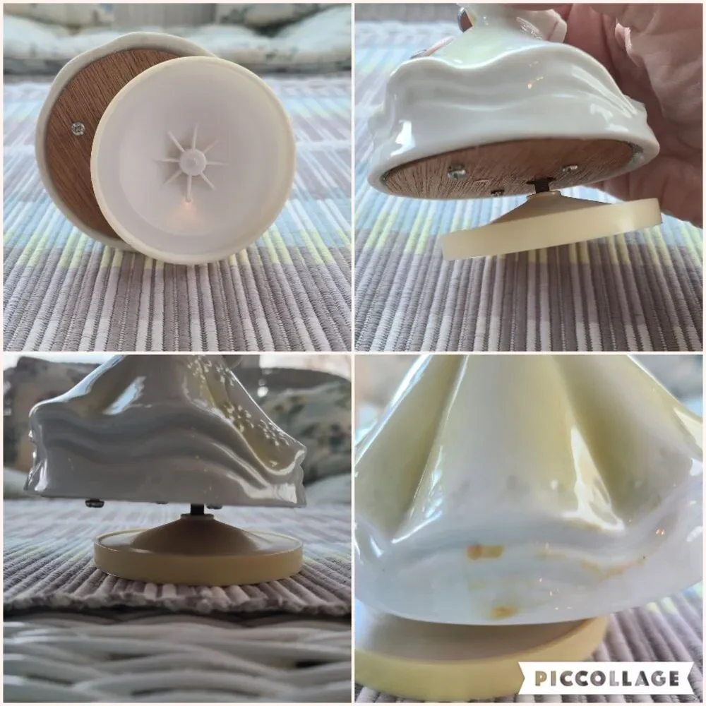 RARE Music Box Figurine With Lovely Young Girl Holding A Gift Plays Look Of Love